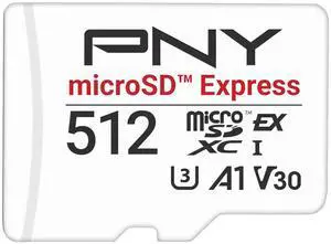 PNY 512GB MicroSD Express microSDXC Memory Card with Adapter up to 890MB/s P-SDU512P31EXP-GE For NINTENDO SWITCH 2
