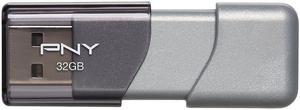 PNY 32GB Elite Turbo Attache 3 USB 3.0 Flash Drive (P-FD32GTBOP-GE)
