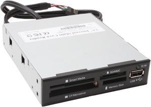 HEISEI HRU-211P3 15-in-1 USB 2.0 Floppy Bay Card Reader + USB Port