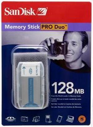 SanDisk 128MB Memory Stick Pro Duo (MS Pro Duo) Flash Media Model SDMSPD-128-A10