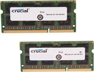 Crucial 8GB Kit (2 x 4GB) DDR3L 1600 MT/s (PC3L-12800) SODIMM 204-Pin 1.35V Laptop Memory - CT2KIT51264BF160B