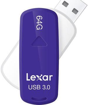 Lexar JumpDrive LJDS33-64GASBNA 64 GB USB 3.0 Flash Drive - Purple