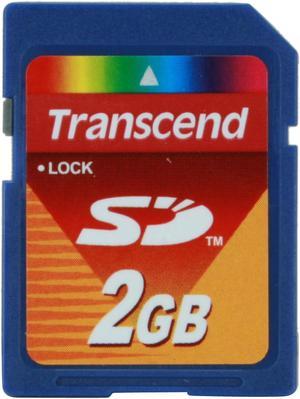Transcend 2GB Secure Digital (SD) Flash Card Model TS2GSDC