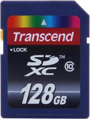 Transcend 128GB Secure Digital Extended Capacity (SDXC) Flash Card Model TS128GSDXC10