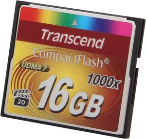 Transcend Ultimate 16GB Compact Flash (CF) Flash Card Model TS16GCF1000