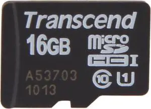 Transcend 16GB Flash Card Model TS16GUSDCU1