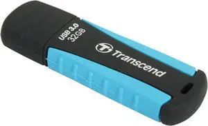 Transcend JetFlash 810 32 GB USB 3.0 Flash Drive - Black, Blue, Green