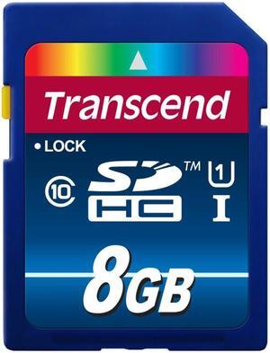 Transcend Premium 8GB Secure Digital High-Capacity (SDHC) Flash Card Model TS8GSDU1