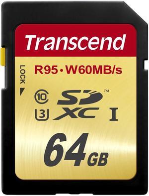 Transcend Ultimate 64GB Secure Digital Extended Capacity (SDXC) Flash Card Model TS64GSDU3