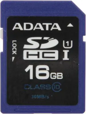 ADATA Premier 16GB SDHC UHS-I Card- CLASS 10 30MB/s