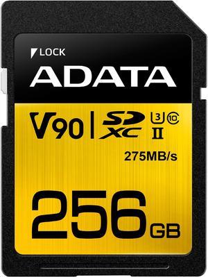 ADATA Premier ONE 256GB Secure Digital Extended Capacity (SDXC) Flash Card Model ASDX256GUII3CL10-C