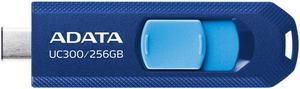 ADATA 256GB UC300 Type-C USB 3.2 Gen1 Flash Drive, Speed Up to 100MB/s (ACHO-UC300-256G-RNB/BU)