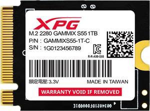 XPG GAMMIX S55 M.2 2230 1TB PCI-Express 4.0 x4 3D NAND SGAMMIXS55-1T-C