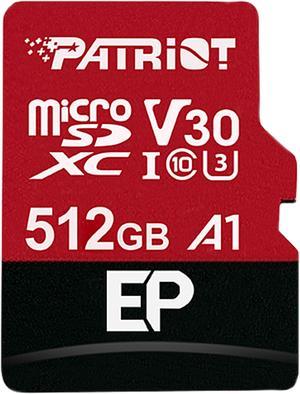 Patriot EP Series 512GB microSDXC Flash Card Model PEF512GEP31MCX