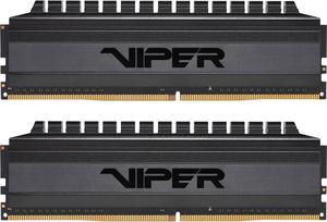 Patriot Viper 4 Blackout Series 64GB (2 x 32GB) 288-Pin DDR4 SDRAM DDR4 3600 (PC4 28800) Intel XMP 2.0 Desktop Memory Model PVB464G360C8K, AMD Compatible