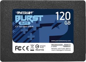 Patriot Burst Elite 2.5" 120GB SATA III TLC Internal Solid State Drive (SSD) PBE120GS25SSDR