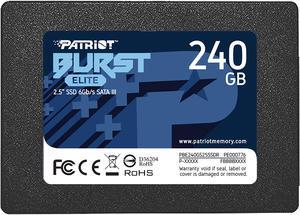 Patriot Burst Elite 25 240GB SATA III TLC Internal Solid State Drive SSD PBE240GS25SSDR