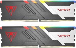 Patriot Viper Venom RGB 32GB (2 x 16GB) 288-Pin PC RAM DDR5 5600 (PC5 44800) Desktop Memory Model PVVR532G560C36K