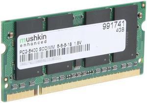 Mushkin Enhanced Essentials 4GB 200-Pin DDR2 SO-DIMM DDR2 800 (PC2 6400) Laptop Memory Model 991741