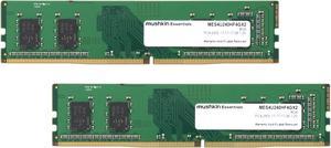 Mushkin Enhanced Essentials 8GB (2 x 4GB) DDR4 2400 (PC4 19200) Desktop Memory Model MES4U240HF4GX2