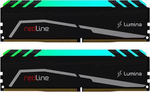 Mushkin Enhanced Redline Lumina RGB 32GB (2 x 16GB) 288-Pin PC RAM DDR5 6400 (PC5 51200) Desktop Memory Model MLA5C640A77P16GX2