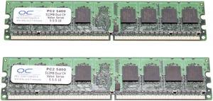 OCZ Value Series 1GB (2 x 512MB) DDR2 667 (PC2 5400) Dual Channel Kit Desktop Memory Model OCZ26671024VDC-K