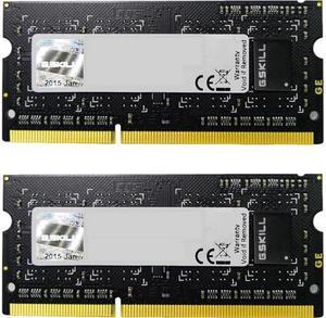 G.SKILL 8GB (2 x 4GB) 204-Pin DDR3 SO-DIMM DDR3L 1600 (PC3L 12800) Laptop Memory Model F3-1600C9D-8GSL