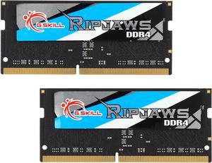 G.SKILL Ripjaws Series 8GB (2 x 4GB) 260-Pin DDR4 SO-DIMM DDR4 2400 (PC4 19200) Laptop Memory Model F4-2400C16D-8GRS