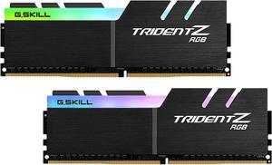 G.SKILL Trident Z RGB (For AMD) 16GB (2 x 8GB) DDR4 2400 (PC4 19200) Desktop Memory Model F4-2400C15D-16GTZRX