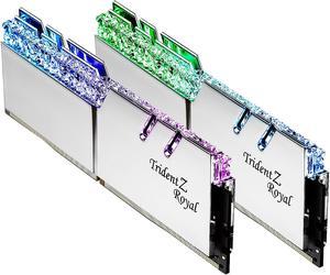 G.SKILL Trident Z Royal Series 16GB (2 x 8GB) 288-Pin RGB DDR4 SDRAM DDR4 3200 (PC4 25600) Desktop Memory Model F4-3200C14D-16GTRS
