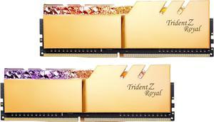 G.SKILL Trident Z Royal Series 16GB (2 x 8GB) DDR4 3600 (PC4 28800) Desktop Memory Model F4-3600C14D-16GTRGB