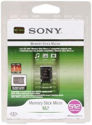 SONY 512MB Memory Stick Micro (M2) Flash Card Model MS-A512D
