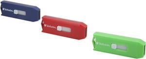 Verbatim Store 'n' Go 12GB (4GB x 3) USB 2.0 Flash Drive (Green, Blue & Red) Model 97002