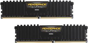 CORSAIR Vengeance LPX (AMD Ryzen Ready) 16GB (2 x 8GB) DDR4 2400 (PC4 19200)  Desktop Memory Model CMK16GX4M2Z2400C16