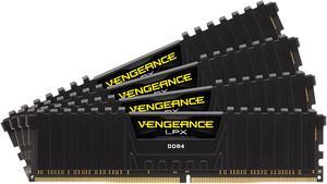 Kit Barrettes mémoire 32Go (4x8Go) DIMM DDR4 Corsair Vengeance RS RGB  PC4-25600 (3200 Mhz) (Noir)
