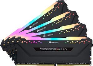 CORSAIR Vengeance RGB Pro 32GB (4 x 8GB) 288-Pin DDR4 DRAM DDR4 3200 (PC4 25600) Desktop Memory Model CMW32GX4M4C3200C16