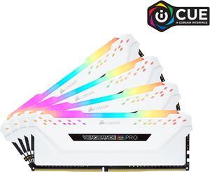 CORSAIR Vengeance RGB Pro 64GB (4 x 16GB) DDR4 2666 (PC4 21300) Desktop Memory Model CMW64GX4M4A2666C16W