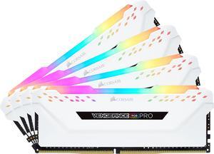 CORSAIR Vengeance RGB Pro 64GB (4 x 16GB) DDR4 3000 (PC4 24000) Desktop Memory Model CMW64GX4M4C3000C15W