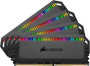 CORSAIR Dominator Platinum RGB 64GB (4 x 16GB) DDR4 3600 (PC4 28800) Desktop Memory Model CMT64GX4M4K3600C18