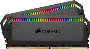 CORSAIR Dominator Platinum RGB 16GB (2 x 8GB) 288-Pin PC RAM DDR4 3600 (PC4 28800) Desktop Memory Model CMT16GX4M2D3600C18