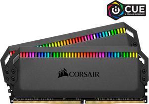 CORSAIR Dominator Platinum RGB 16GB (2 x 8GB) 288-Pin PC RAM DDR4 3200 (PC4 25600) Desktop Memory Model CMT16GX4M2E3200C16