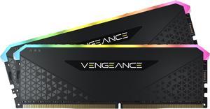 Corsair Vengeance RGB Pro 32GB (2x16GB) DDR4 3600 (PC4-28800) C18 AMD  Optimized Memory – Black
