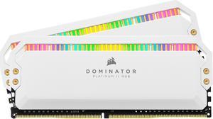 CORSAIR Dominator Platinum RGB 16GB (2 x 8GB) 288-Pin PC RAM DDR4 3600 (PC4 28800) Desktop Memory Model CMT16GX4M2D3600C18W