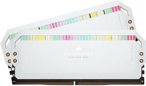 CORSAIR Dominator Platinum RGB 32GB (2 x 16GB) 288-Pin PC RAM DDR5 5600 (PC5 44800) Desktop Memory Model CMT32GX5M2B5600C36W