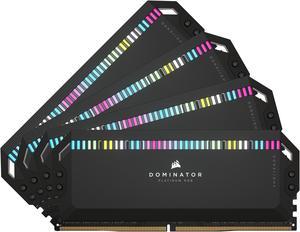 CORSAIR Dominator Platinum RGB 64GB (4 x 16GB) 288-Pin PC RAM DDR5 6600 (PC5 52800) Desktop Memory Model CMT64GX5M4B6600C32