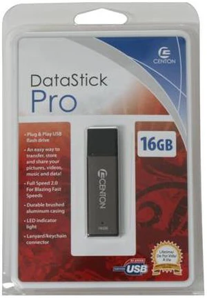 CENTON DataStick Pro 16GB USB 2.0 Flash Drive DSP16GB-009 CENTON DataStick Pro 16GB USB 2.0 Flash Drive DSP16GB-009