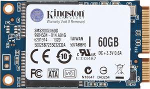Kingston 60GB Mini-SATA (mSATA) Internal Solid State Drive (SSD) SMS200S3/60G
