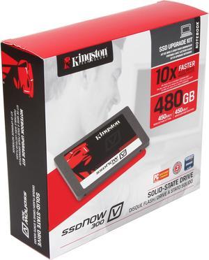 Kingston SSDNow V300 Series SV300S3N7A480G 25 480GB SATA III Internal Solid State Drive SSD Notebook Bundle Kit wAdapter