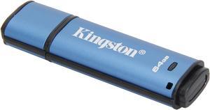 Kingston 64GB Data Traveler AES Encrypted Vault Privacy 256Bit USB 3.0 Flash Drive  (DTVP30/64GB)