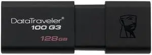Kingston 128GB DataTraveler 100 G3 USB 3.0 Flash Drive (DT100G3/128GB)